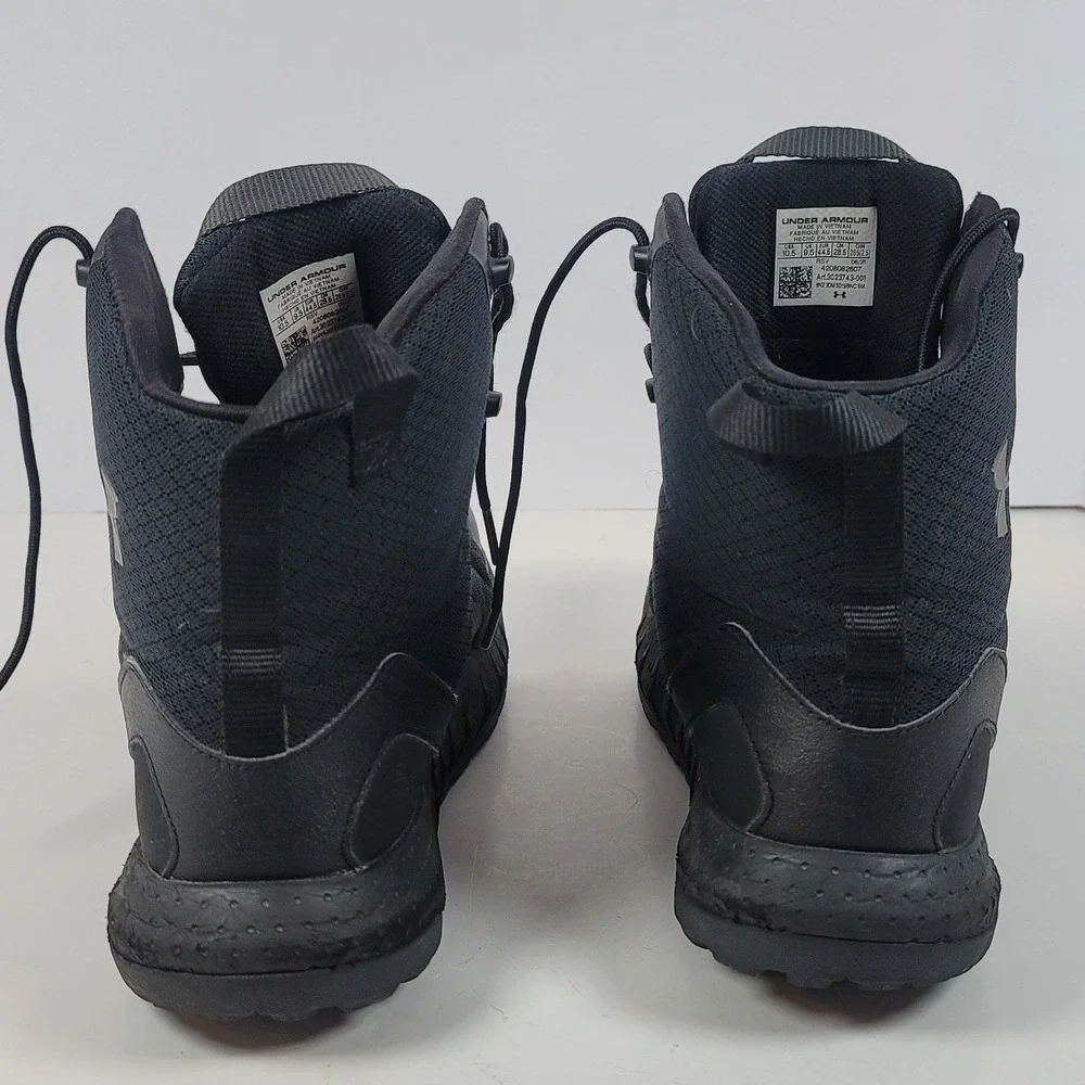 Under Armour Micro G Valsetz Tactical Boots Black Mens 10.5 3023743-001